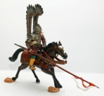 Figurka husarza na koniu